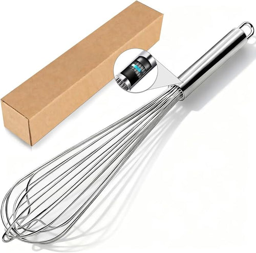 18/10 Stainless Steel Large Whisk, 15.5 inch Heavy Duty Long Whisk Suitable by LKEAKICN