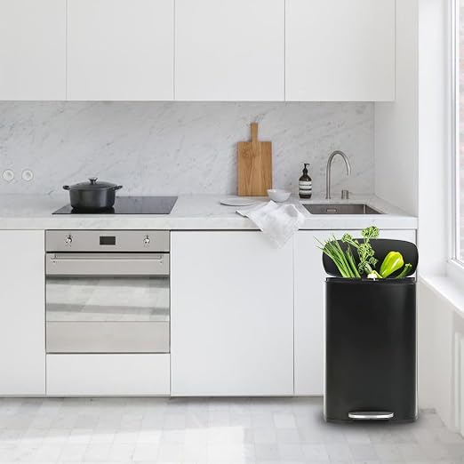 BestMassage 13 Gallon Stainless Steel Trash Can - Image 6