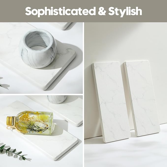 2PCS Water Absorbing Stone Drying Tray - Image 5