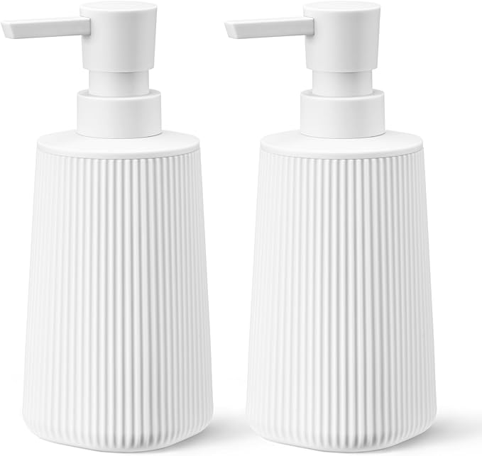 White 2 Pack Hand Soap Dispensers Set by zuxzmj