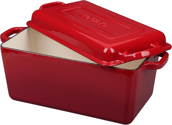EDGING CASTING Enameled Cast Iron Dutch Oven, Oblong Bread Oven - Image 4
