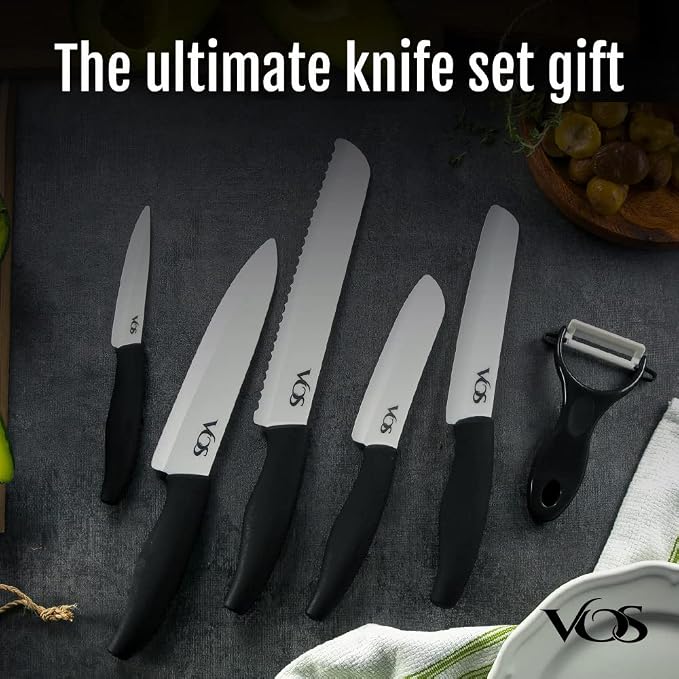 Vos Ceramic Knife with Peeler, Knives Set - Image 6