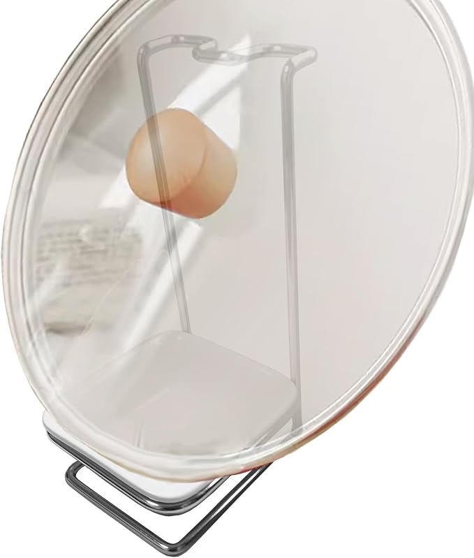 Steel Upright Ladle Holder Square White Ceramic Bowl Spoon Rest Rack Cooking - Image 2