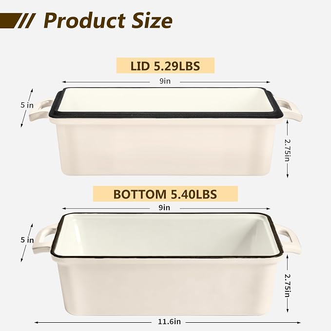 Wildone 2 in 1 Enameled Cast Iron Bread Pan - Image 2
