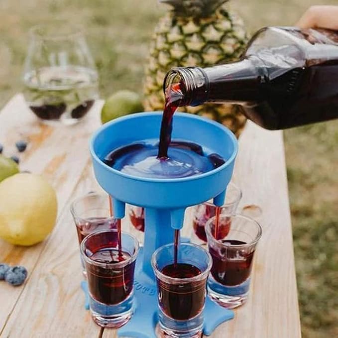 Shot Glasses Dispenser, 6 Way Shot Dispenser - Image 2