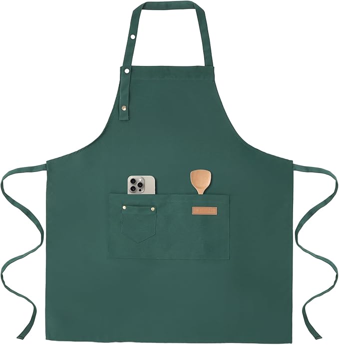Tosewever Art Aprons for Women Painting Pottery Baking, Mens Buckle Straps by Tosewever