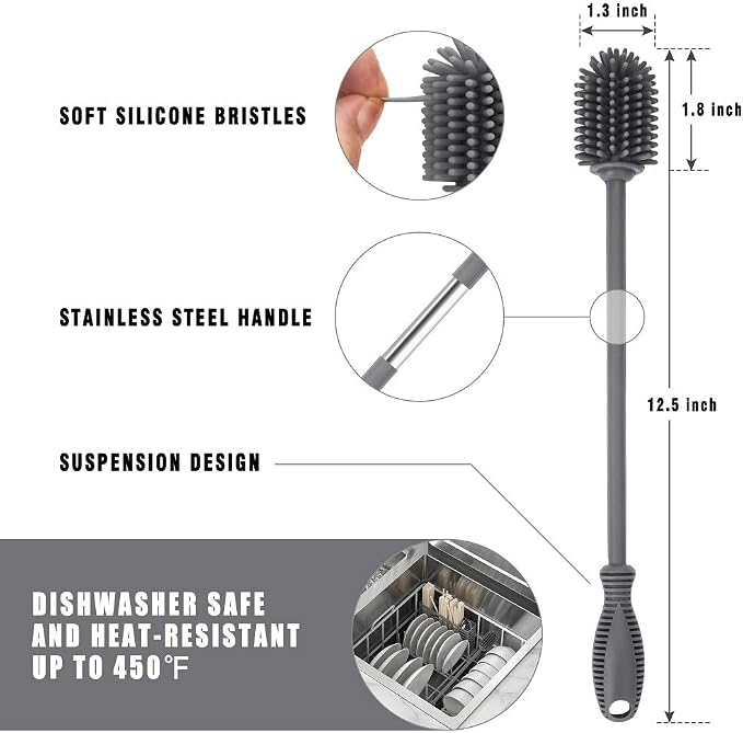 Silicone Bottle Cleaning Brush - Image 4