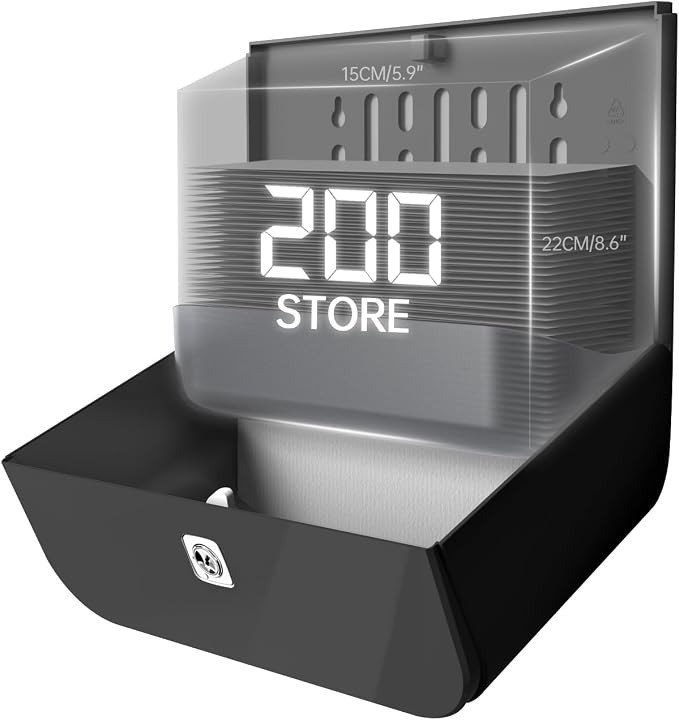 Paper Towel Dispenser, Large Capacity Wall Mount Tissue Dispensers - Image 2