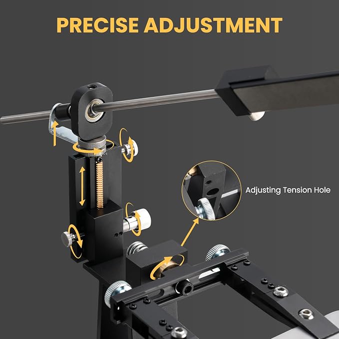 Newise Precision Knife Sharpening System, Adjustable Angle Guided Sharpener Kit - Image 3