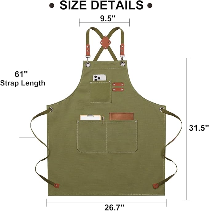 ZOMAO Chef Apron for Women Men - Image 7