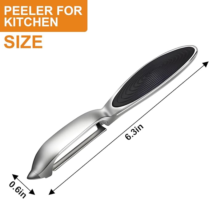 TACGEA Vegetable Peeler for Kitchen, Potato Peelers for Fruit Straight Blade - Image 2