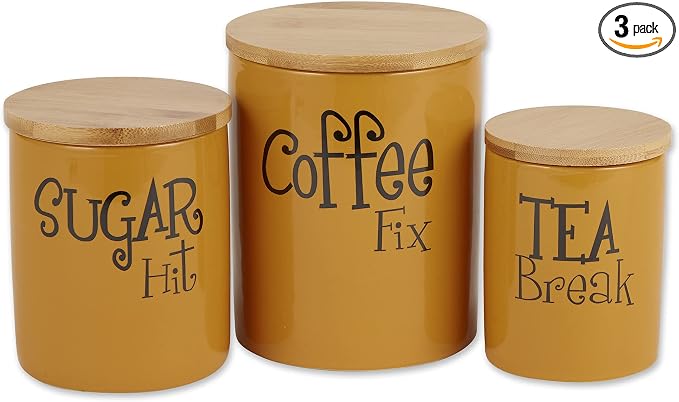 DII Kitchen Accessories Retro Collection, Canister Set, 3 Piece by DII