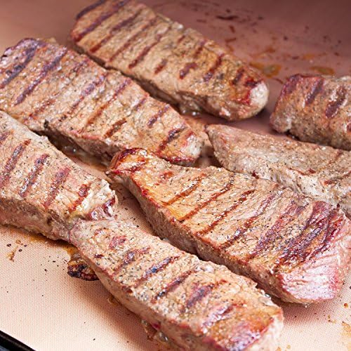 2 Extra Large Copper Grill and Bake Mats, 17 X 23 inches