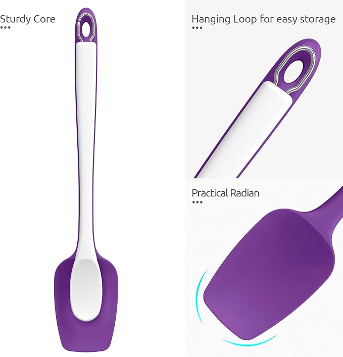 U-Taste Extra-Long 600ºF Heat Resistant Spatula Spoon: 14" Silicone Spoonula - Image 6