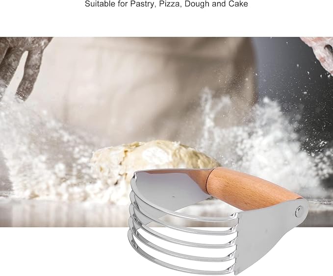 Dough Blender, Stainless Steel Pastry Cutter Heavy Duty Dough Cutter - Image 5