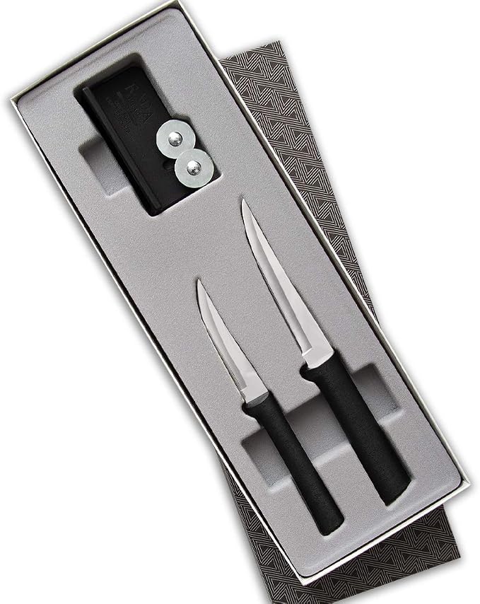 Rada Cutlery Paring Plus Sharpener Set, 3-Piece Knife Set by RadaCutlery