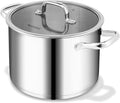 Rorence Stainless Steel Stock Pot, Tri-Ply Base Large Pot Induction Cooking Pot by Rorence