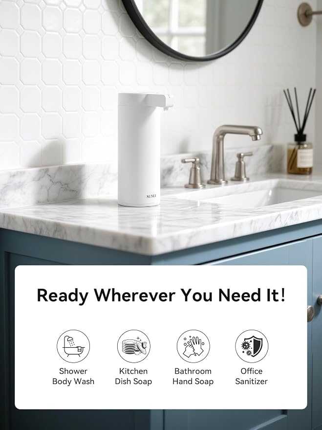SUNLY Touchless Automatic Soap Dispenser – Clog-Free Pump, Fast Sensor - Image 8