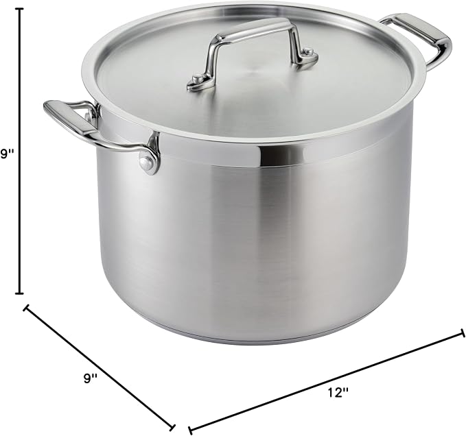 Tramontina Gourmet Stainless Steel 8-Quart Stock Pot - Image 10