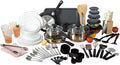 Gibson Home 74 Piece Kitchen in a Box Pots and Pans Cookware, Plates and Bowls by GibsonHomewares