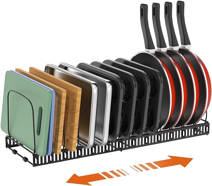 Housolution Cutting Board Organizer Rack, Expandable Baking Tray and Cookie by Housolution