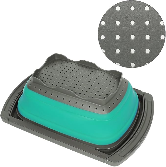 Qimh Colander collapsible, Colander Strainer Over The Sink Vegetable/Fruit - Image 3