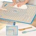 Silicone Baking Mat Set, 28x20 & 16x12 Inch, Blue