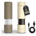 LARS NYSØM Electric Salt and Pepper Grinder Set I Automatic Salt and Pepper by LN