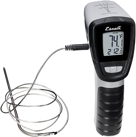 Escali Infrared Surface and Probe Digital Thermometer 40-inches Plug-in Probe by Escali