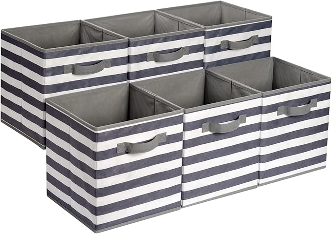 Amazon Basics Collapsible Fabric Storage Bins by AmazonBasics