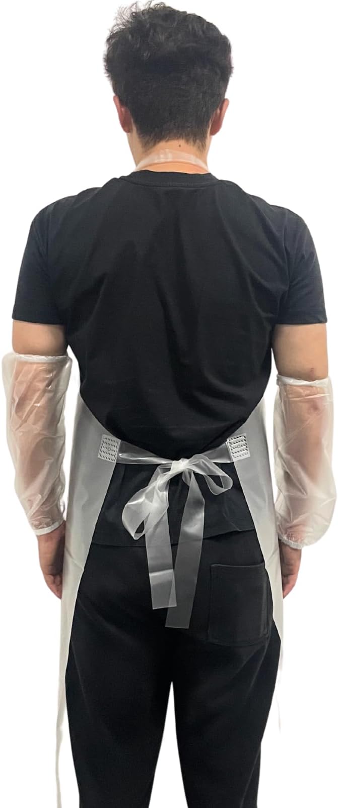 ELEBOX Waterproof Oil Proof Bib Apron Utility Apron Chemical Resistant Apron - Image 7
