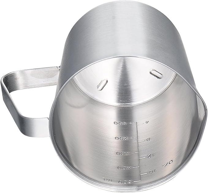 KSENDALO SUS304 Stainless Steel Measuring Cup Pitcher, 16oz/2Cup/500mL Metal - Image 2