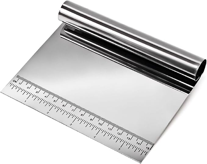 Dough Pastry Scraper Stainless Steel Bench Scraper by SSydl