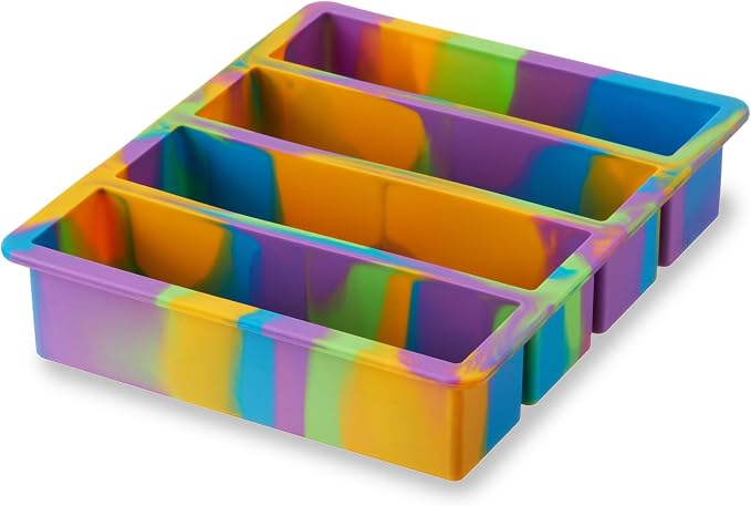Host Ice Cube Tray, Makes Four 5-Inch Long Cubes, Durable Silicone Trays - Image 5