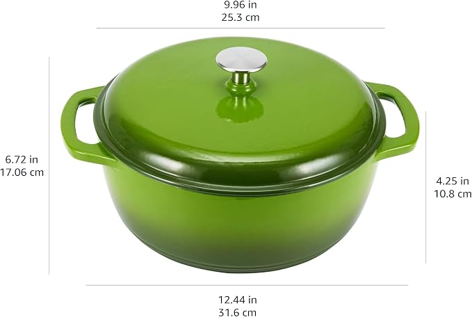Amazon Basics Enameled Cast Iron Dutch Oven Pot - Image 4