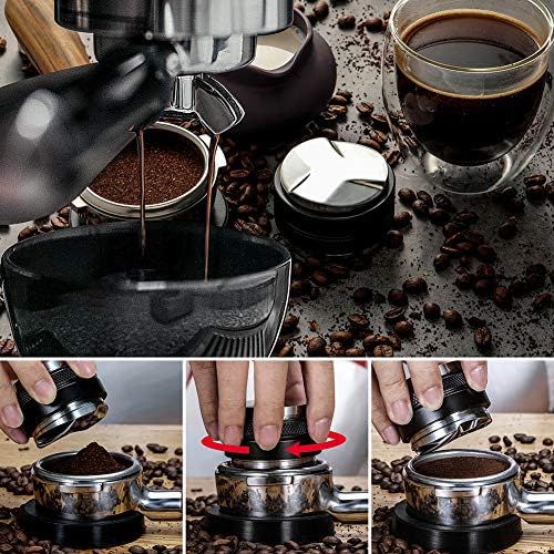 51mm Espresso Tamper and Distributor, MATOW Dual Head Coffee Leveler