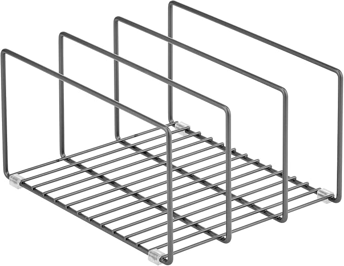 mDesign Metal Pan Organizer for Kitchen Cabinet, Pantry Shelf - Image 8