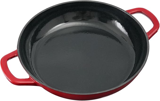 Flavehc Braiser Enameled Cast Iron Braiser 2.25 qt Braiser Pan - Image 6