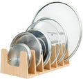 MobileVision Bamboo Pot Lid Holder Organizer by MobileVision