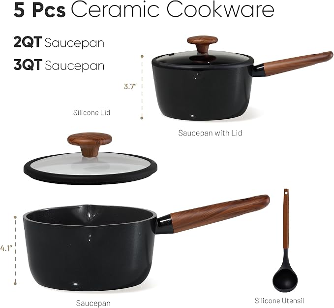 CAROTE 2QT & 3QT Sauce Pan Sets - Image 2
