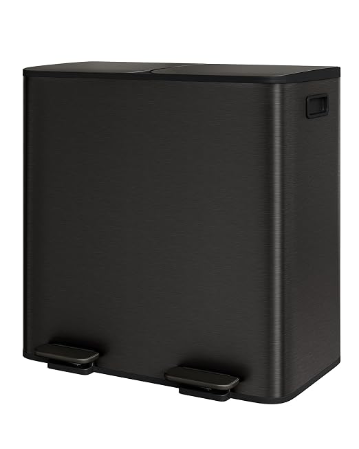 Garvee Double Trash Can, 2 x 10.6 gal Garbage Can by Garvee