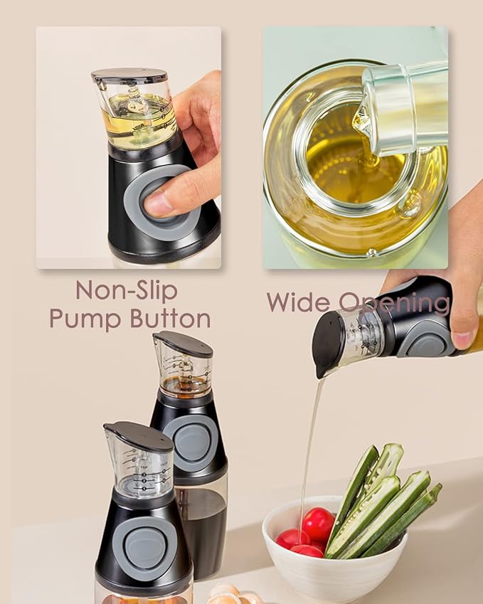 Oil Dispenser Bottle, 8.5oz Olive Oil Dispenser Oil Sprayer, Baking Frying - Image 7