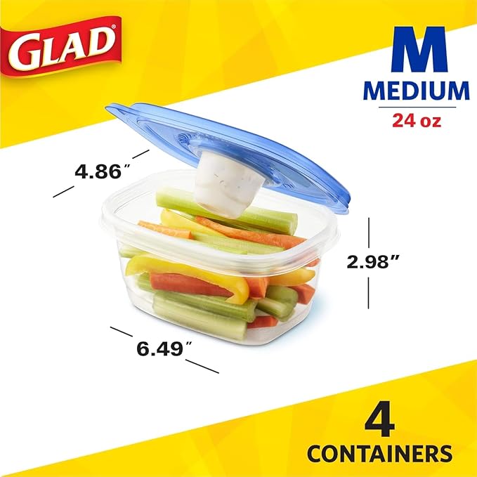 Glad GladWare To Go Snack Food Storage Containers - Image 2