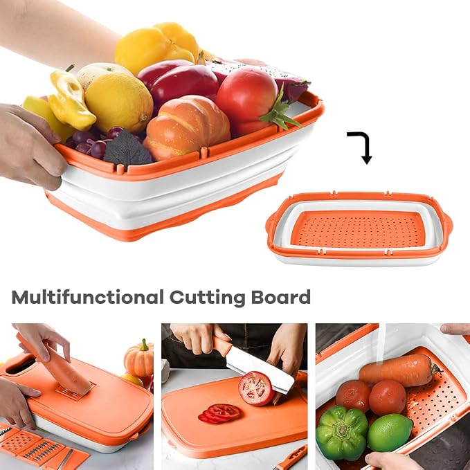 Gintan Camping Cutting Board, 9-in-1 Collapsible Chopping Board - Image 6