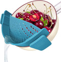 YEVIOR Clip on Strainer for Pots Pan Pasta, Silicone Food Strainer Hands-Free by YEVIOR