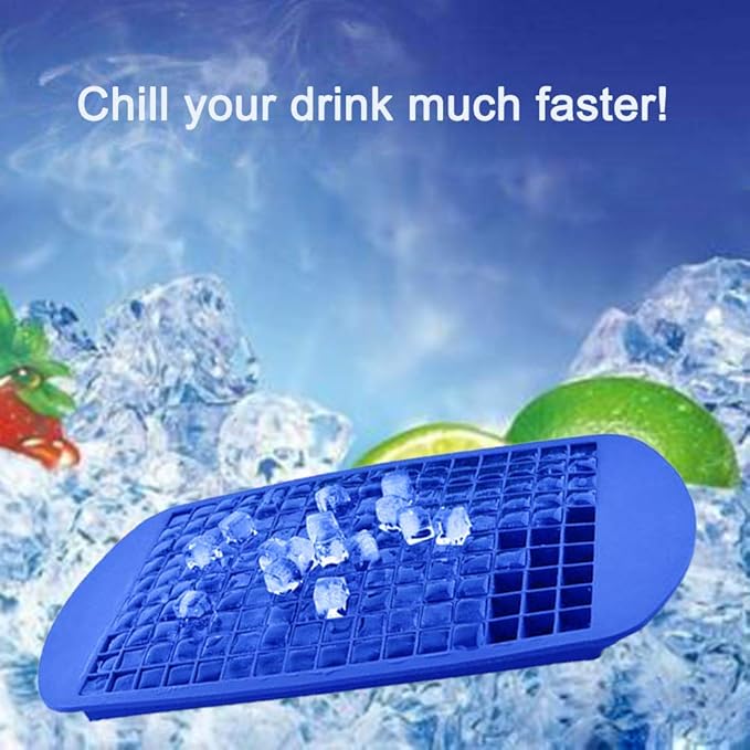 LeeYean Silicone Mini Ice Cube Trays 2 Pack, 160 Small Ice Cube Molds Easy - Image 3