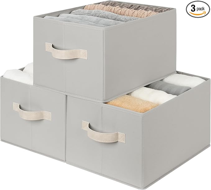 StorageWorks Storage Baskets for Shelves, Fabric Storage Bins, Closet by StorageWorks