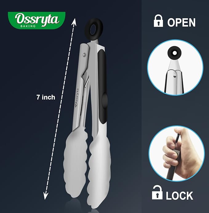 Small Cooking Tong Set of 3 - Image 5