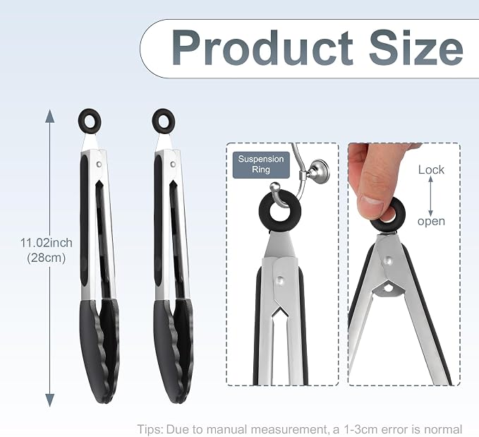 Premium Stainless Steel Heat Resistant Kitchen Tongs - Image 2
