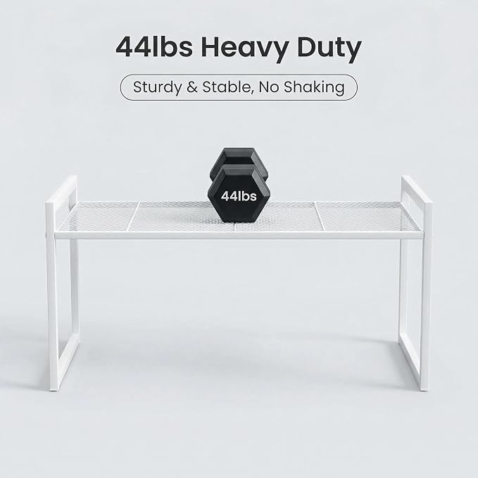 Cabinet Organizer 14.8''W 44 LBS Load Capacity Heavy Duty Kitchen Pantry Shelf - Image 4